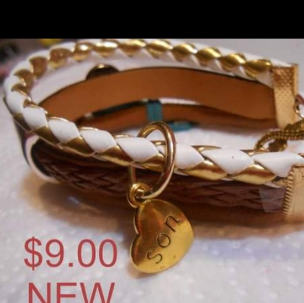 SON Theme Multi-strand Leather bracelet
